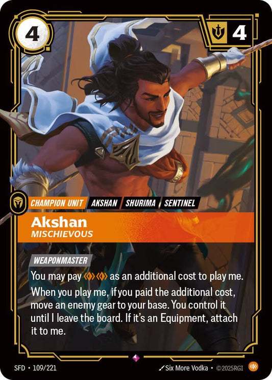 Akshan, Mischievous [Spiritforged] 109/221