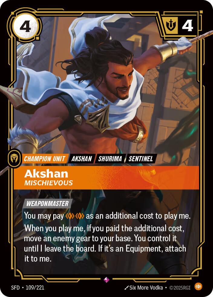 Akshan, Mischievous [Spiritforged] 109/221
