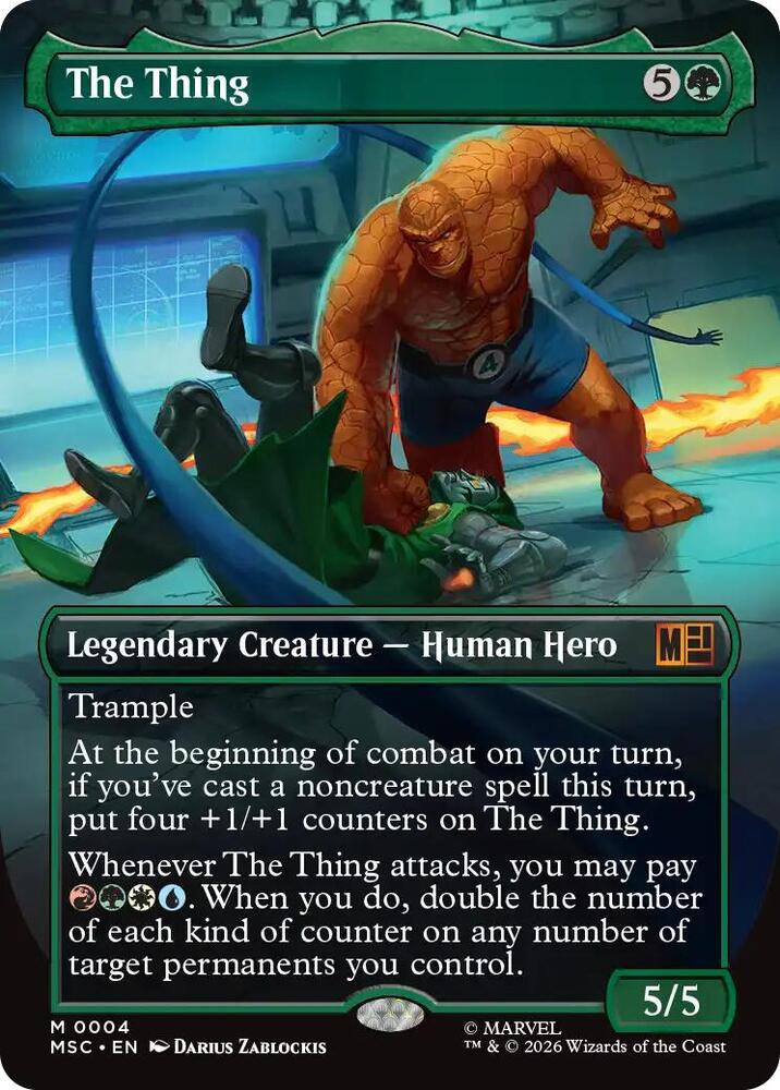 The Thing (Borderless) [Commander: Marvel Super Heroes] 4