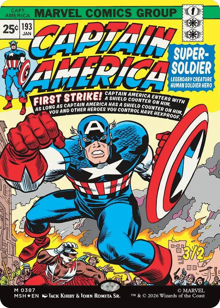 Captain America, Super-Soldier (Borderless) (0387) [Marvel Super Heroes] 387