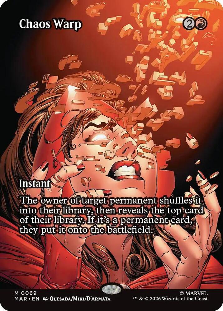 Chaos Warp (Borderless) [Marvel Universe Eternal-Legal] 69