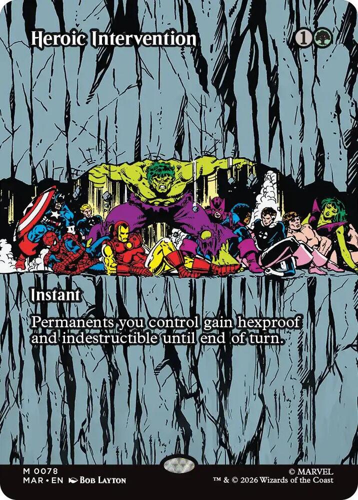 Heroic Intervention (0078) (Borderless) [Marvel Universe Eternal-Legal] 78