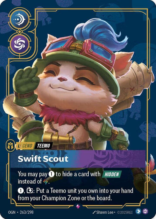 Teemo - Swift Scout (Metal) [Riftbound Organized Play Promotional Cards] 263/298