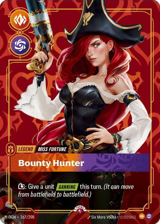Miss Fortune - Bounty Hunter (Metal) [Riftbound Organized Play Promotional Cards] 267/298