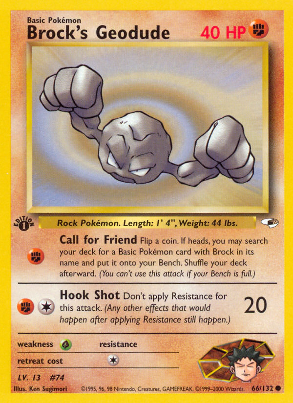 Brock's Geodude - 66/132 Gym Heroes