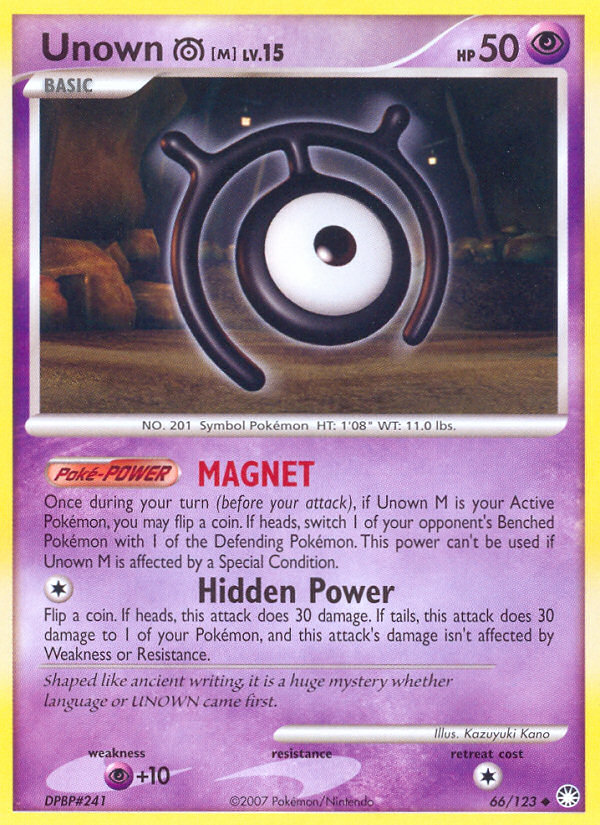 Unown [M] - 66/123 Mysterious Treasures