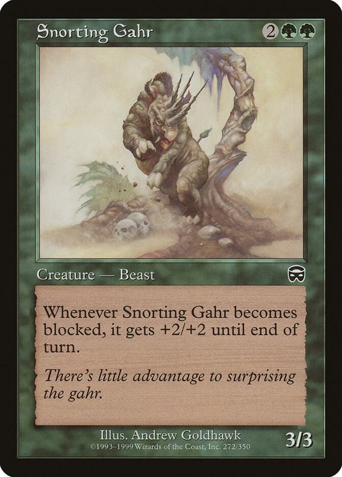 Snorting Gahr [Mercadian Masques] 272