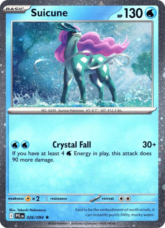 Suicune (Cosmos Holo) [Miscellaneous Cards & Products] 026/094
