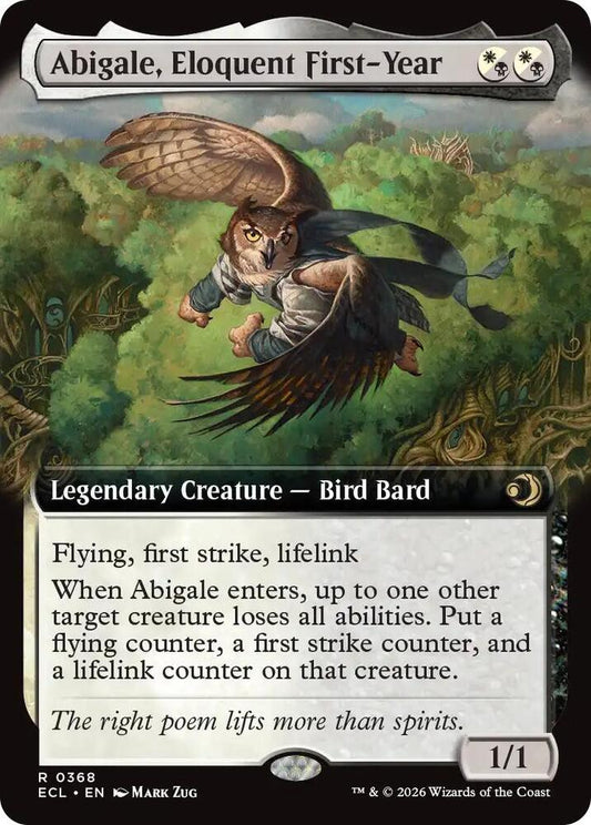 Abigale, Eloquent First-Year (Extended Art) [Lorwyn Eclipsed] 368