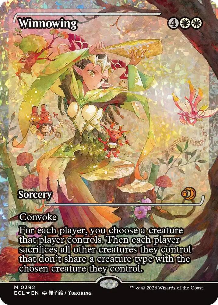 Winnowing (Showcase) (Fracture Foil) [Lorwyn Eclipsed] 392