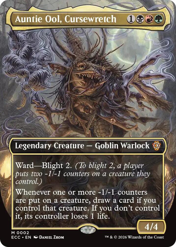 Auntie Ool, Cursewretch (Borderless) [Commander: Lorwyn Eclipsed] 2