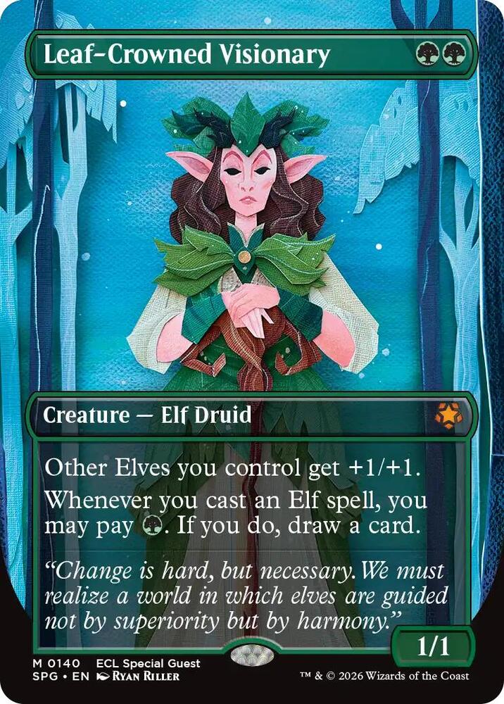 Leaf-Crowned Visionary (Borderless) [Special Guests] 140