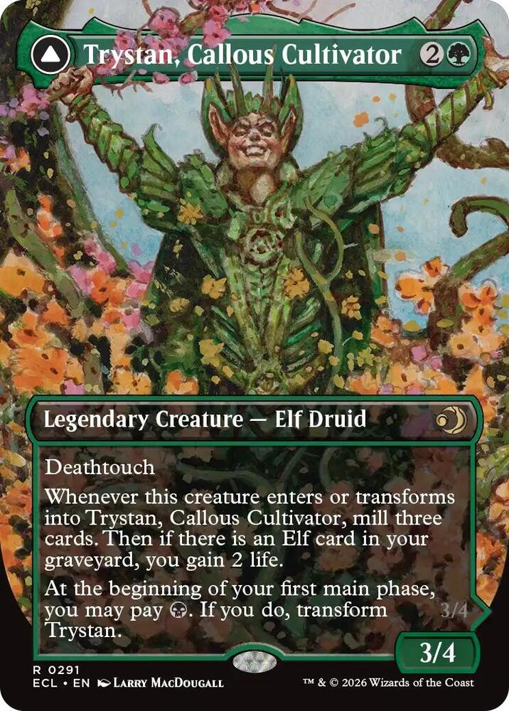 Trystan, Callous Cultivator (Borderless) [Lorwyn Eclipsed] 291
