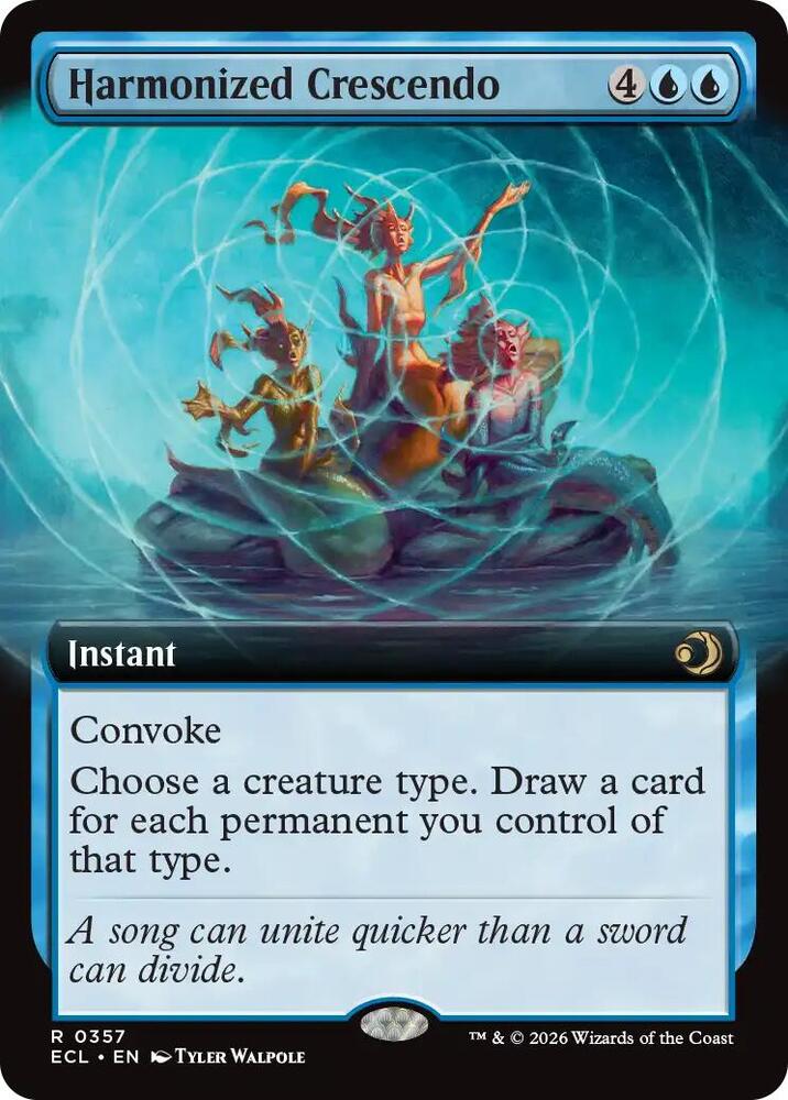 Harmonized Crescendo (Extended Art) [Lorwyn Eclipsed] 357