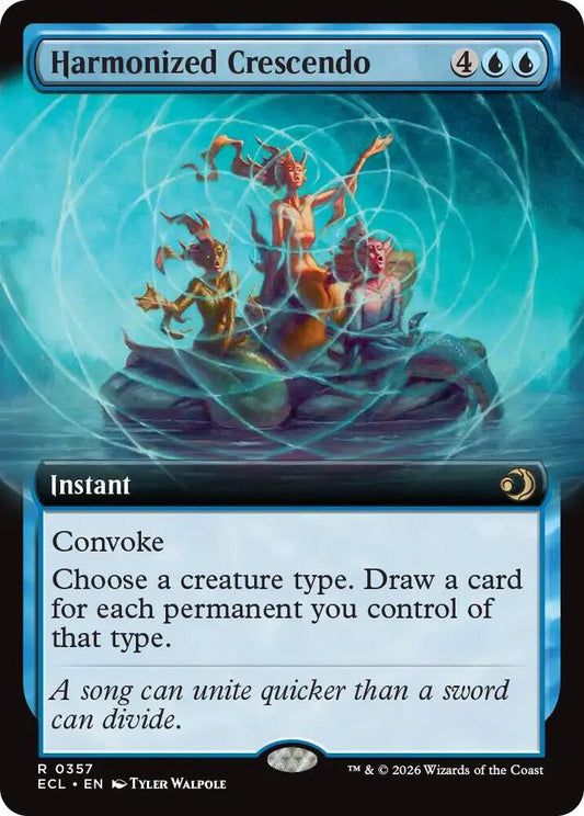 Harmonized Crescendo (Extended Art) [Lorwyn Eclipsed] 357