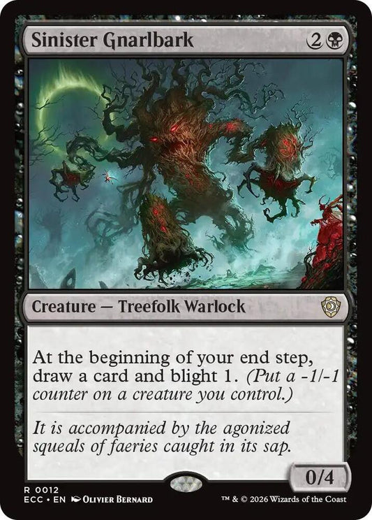 Sinister Gnarlbark [Commander: Lorwyn Eclipsed] 12