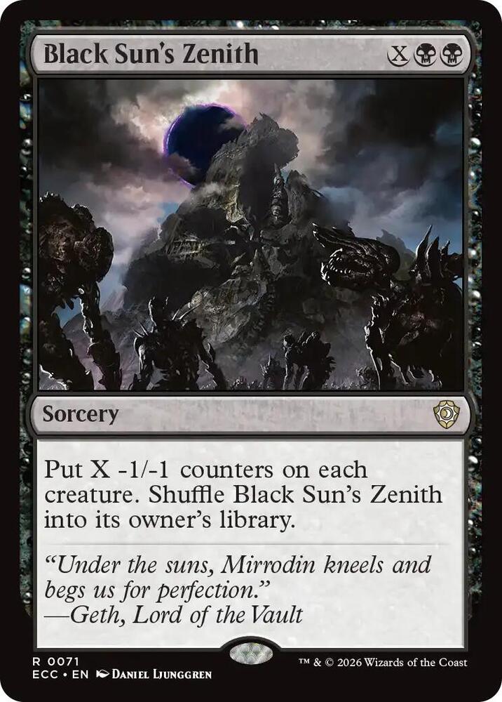 Black Sun's Zenith [Commander: Lorwyn Eclipsed] 71