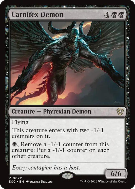 Carnifex Demon [Commander: Lorwyn Eclipsed] 72