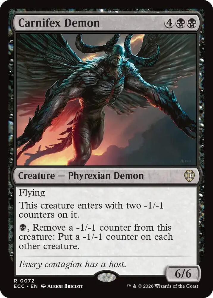 Carnifex Demon [Commander: Lorwyn Eclipsed] 72