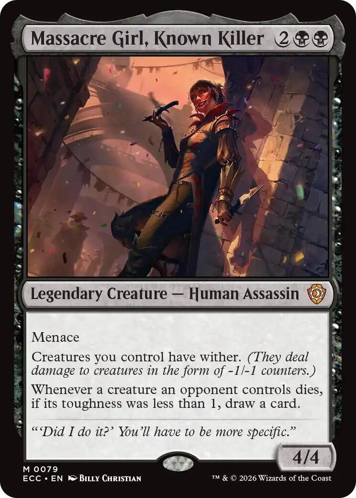 Massacre Girl, Known Killer [Commander: Lorwyn Eclipsed] 79