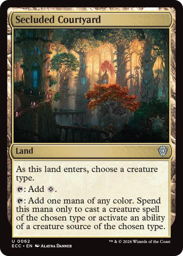 Secluded Courtyard [Commander: Lorwyn Eclipsed] 62