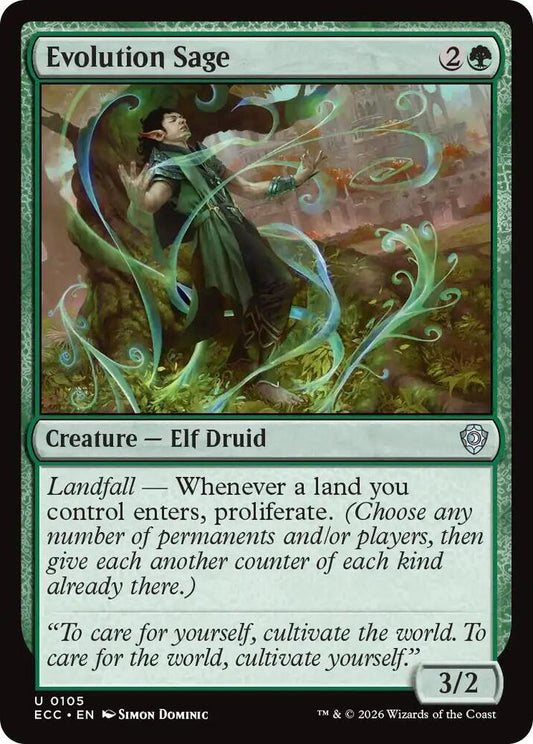 Evolution Sage [Commander: Lorwyn Eclipsed] 105