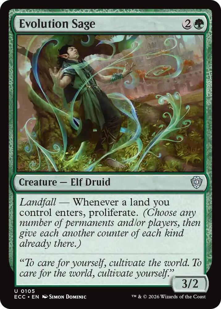 Evolution Sage [Commander: Lorwyn Eclipsed] 105