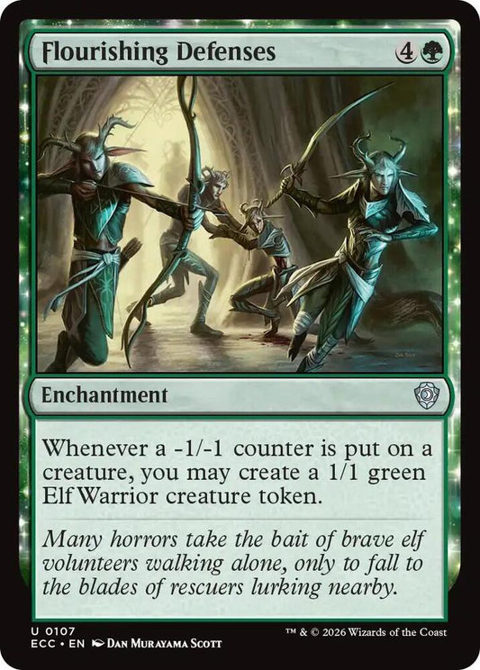Flourishing Defenses [Commander: Lorwyn Eclipsed] 107