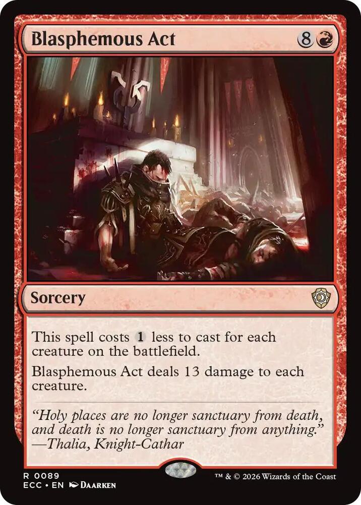 Blasphemous Act [Commander: Lorwyn Eclipsed] 89
