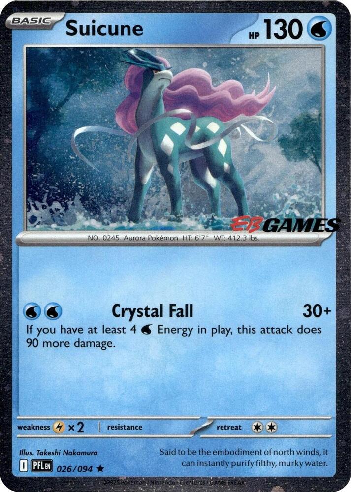 Suicune (EB Games Exclusive) [Miscellaneous Cards & Products] 026/094