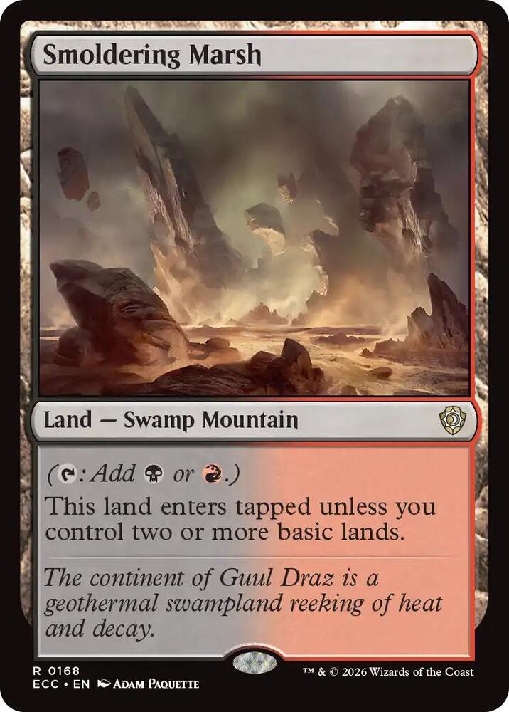 Smoldering Marsh [Commander: Lorwyn Eclipsed] 168