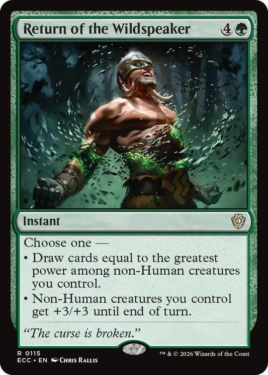 Return of the Wildspeaker [Commander: Lorwyn Eclipsed] 115