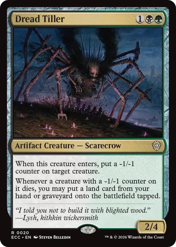 Dread Tiller [Commander: Lorwyn Eclipsed] 20