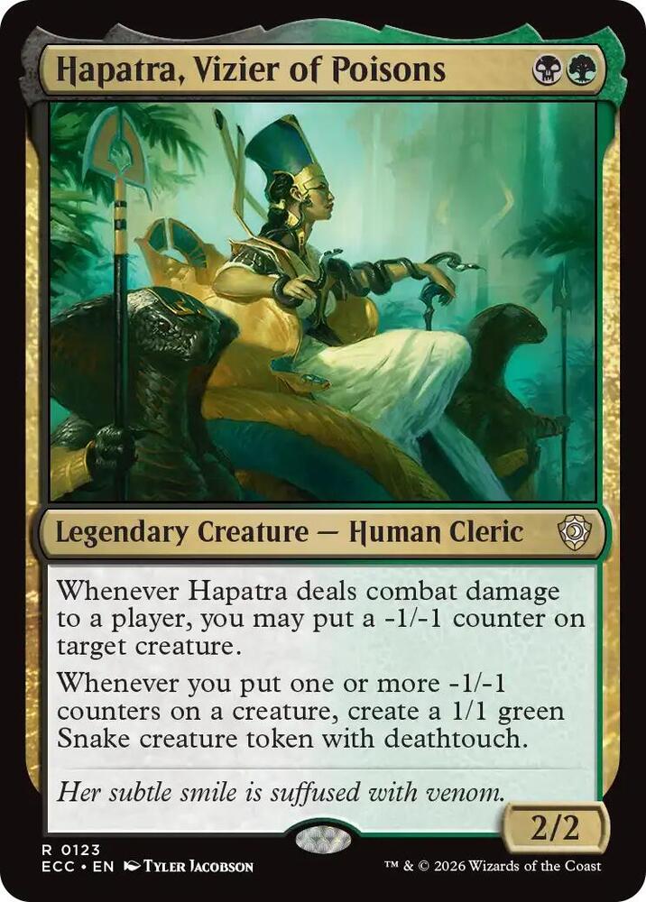 Hapatra, Vizier of Poisons [Commander: Lorwyn Eclipsed] 123