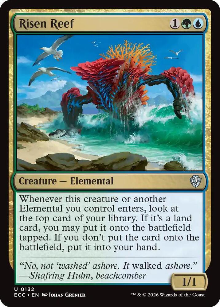 Risen Reef [Commander: Lorwyn Eclipsed] 132