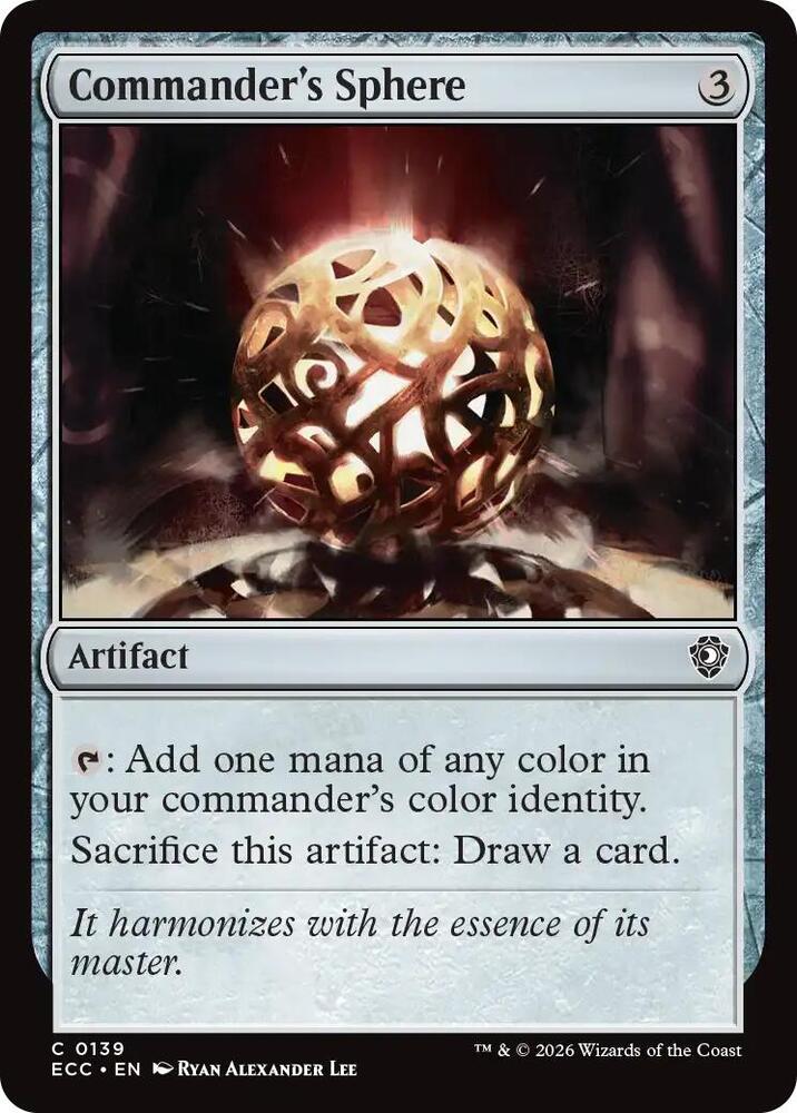 Commander's Sphere [Commander: Lorwyn Eclipsed] 139
