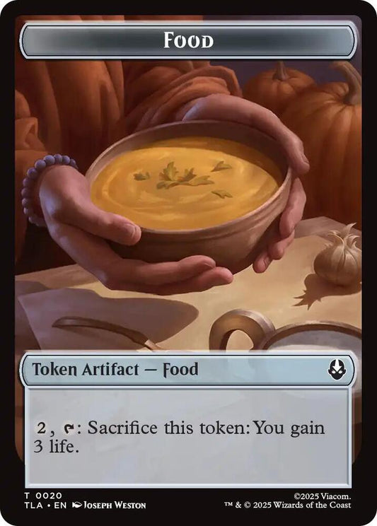 Food (0020) // Ally (0007) Double-Sided Token [Avatar: The Last Airbender] 20 // 7