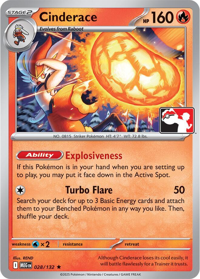 Cinderace - 028/132 [Prize Pack Series Cards] 028/132