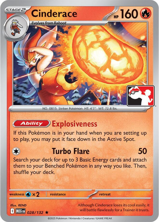 Cinderace - 028/132 [Prize Pack Series Cards] 028/132