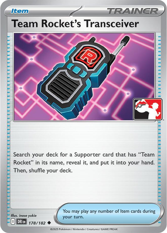 Team Rocket's Transceiver - 178/182 [Prize Pack Series Cards] 178/182