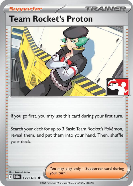 Team Rocket's Proton - 177/182 [Prize Pack Series Cards] 177/182