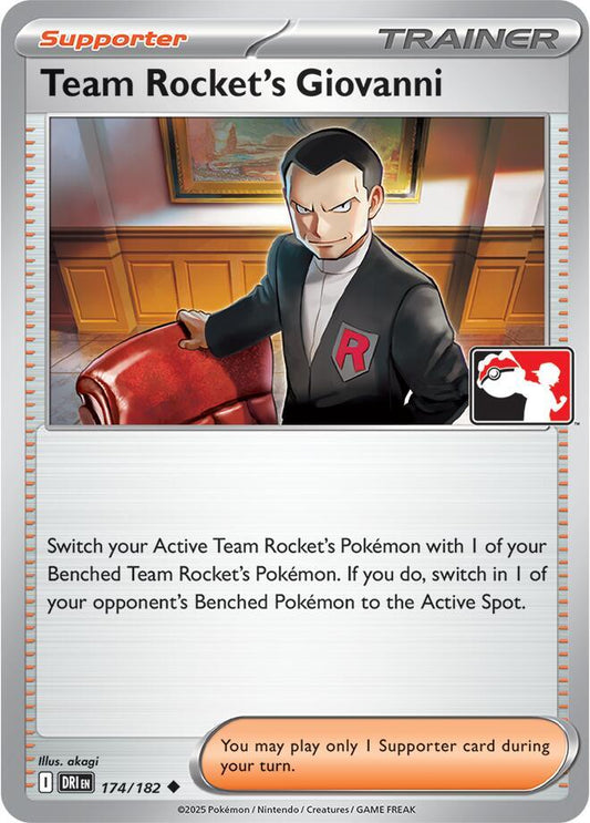 Team Rocket's Giovanni - 174/182 [Prize Pack Series Cards] 174/182