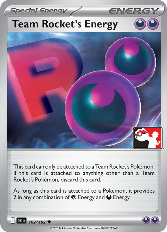 Team Rocket's Energy - 182/182 [Prize Pack Series Cards] 182/182