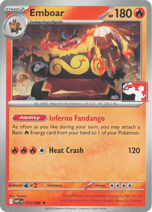 Emboar - 013/086 [Prize Pack Series Cards] 013/086