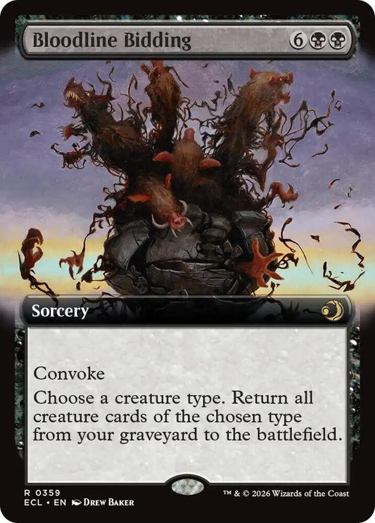 Bloodline Bidding (Extended Art) [Lorwyn Eclipsed] 359