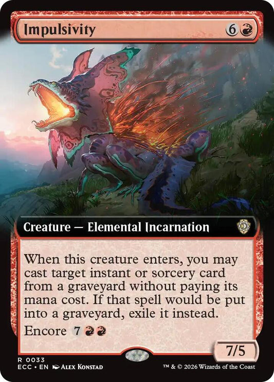 Impulsivity (Extended Art) [Commander: Lorwyn Eclipsed] 33