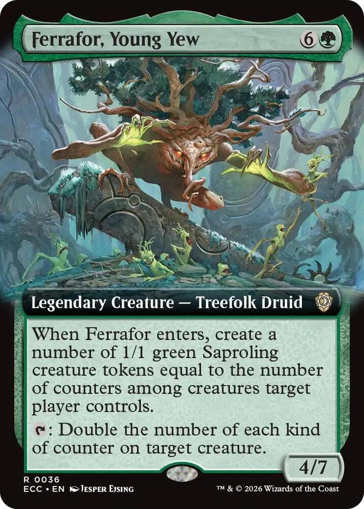 Ferrafor, Young Yew (Extended Art) [Commander: Lorwyn Eclipsed] 36