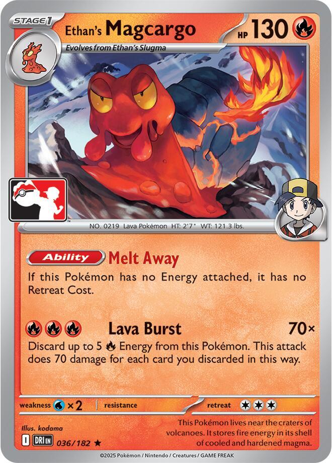 Ethan's Magcargo - 036/182 [Prize Pack Series Cards] 036/182