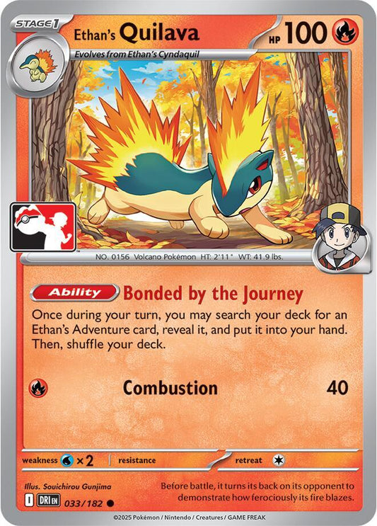 Ethan's Quilava - 033/182 [Prize Pack Series Cards] 033/182