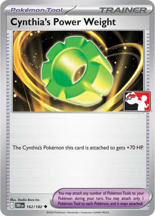 Cynthia's Power Weight - 162/182 [Prize Pack Series Cards] 162/182